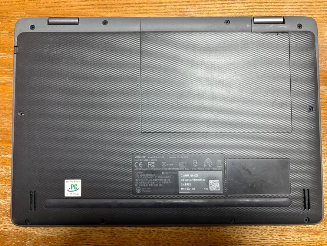 【ASUS Chromebook】 11.6インチ ブラック [充電器付き]