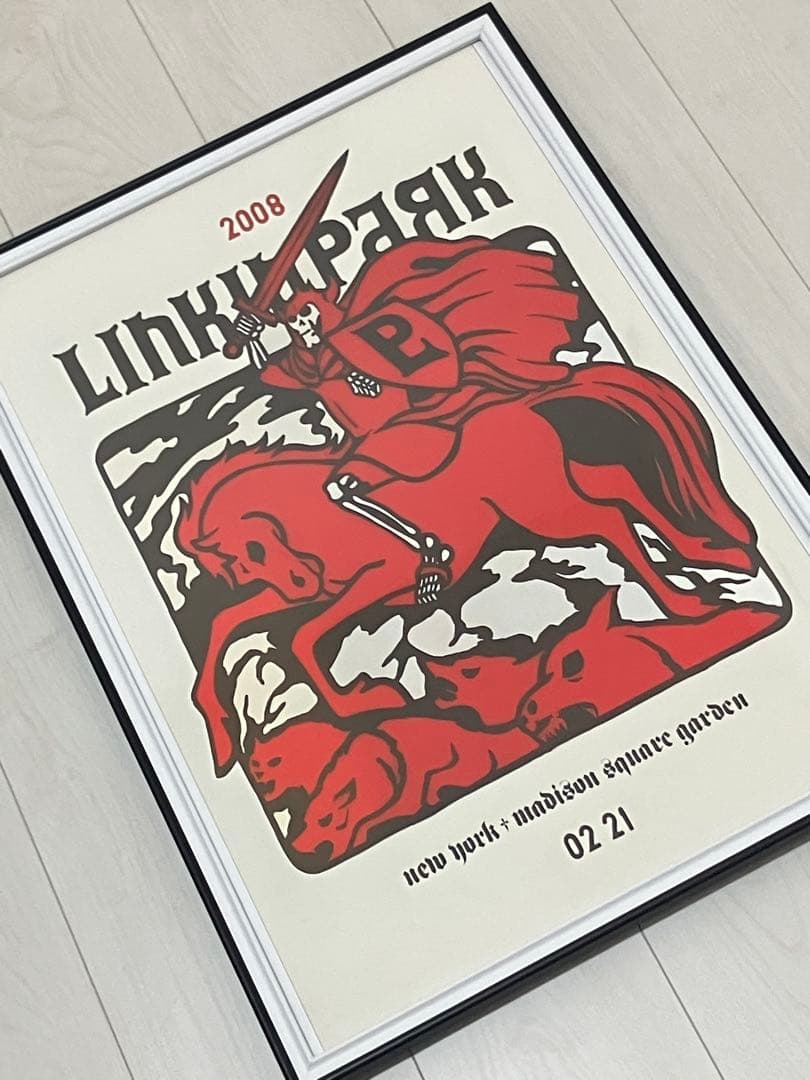【額縁付き】 Linkin Park リンキンパークA2ポスター 2008