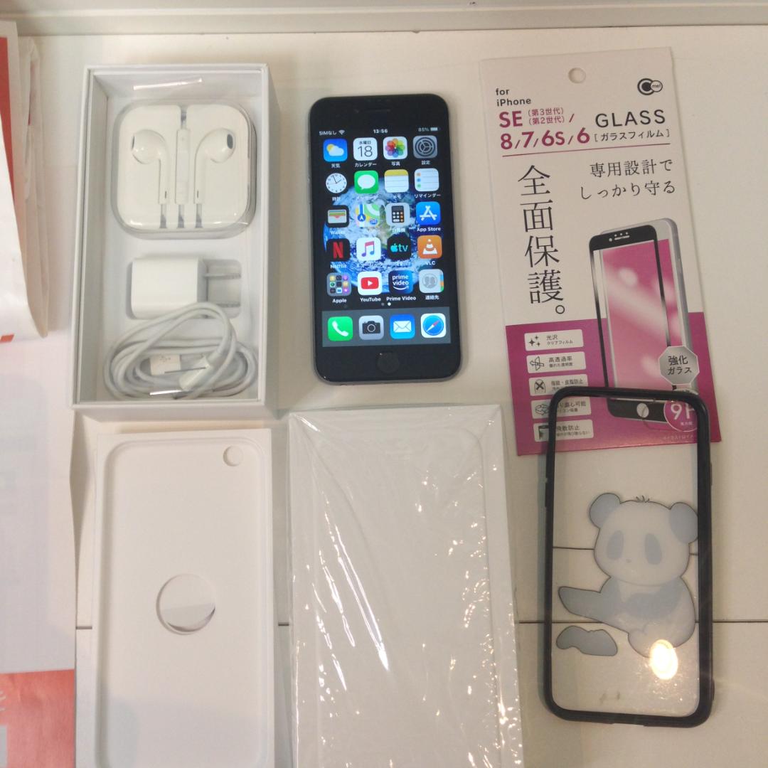 値下【美品】iPhone6 64GB au 箱付属品有おまけ付 バッテリー交換済