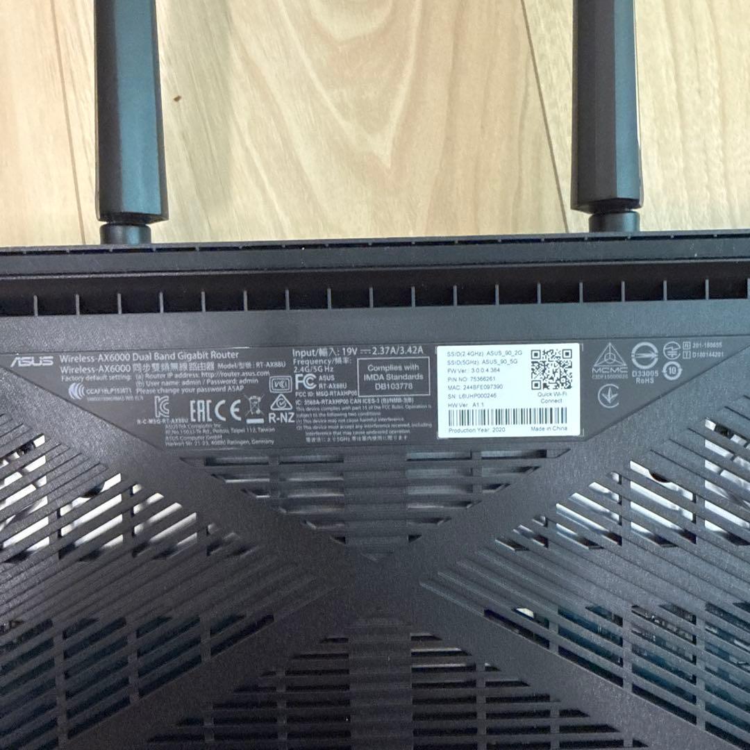 ASUS RT-AX88U 無線ルーター