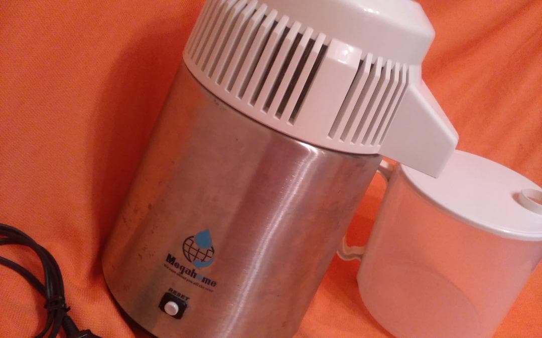 メガホーム社■蒸留水器■BPAフリー4㍑ポリ容器■飲料水■ノズル部欠品■飲料水