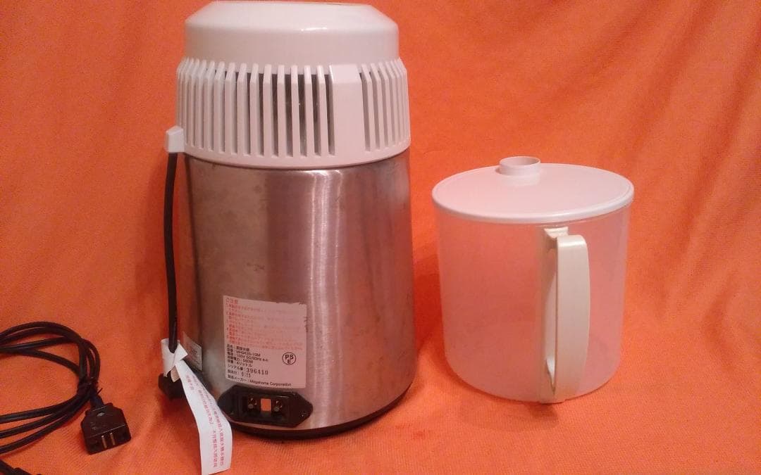 メガホーム社■蒸留水器■BPAフリー4㍑ポリ容器■飲料水■ノズル部欠品■飲料水
