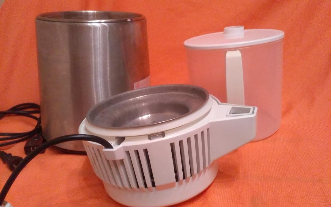 メガホーム社■蒸留水器■BPAフリー4㍑ポリ容器■飲料水■ノズル部欠品■飲料水