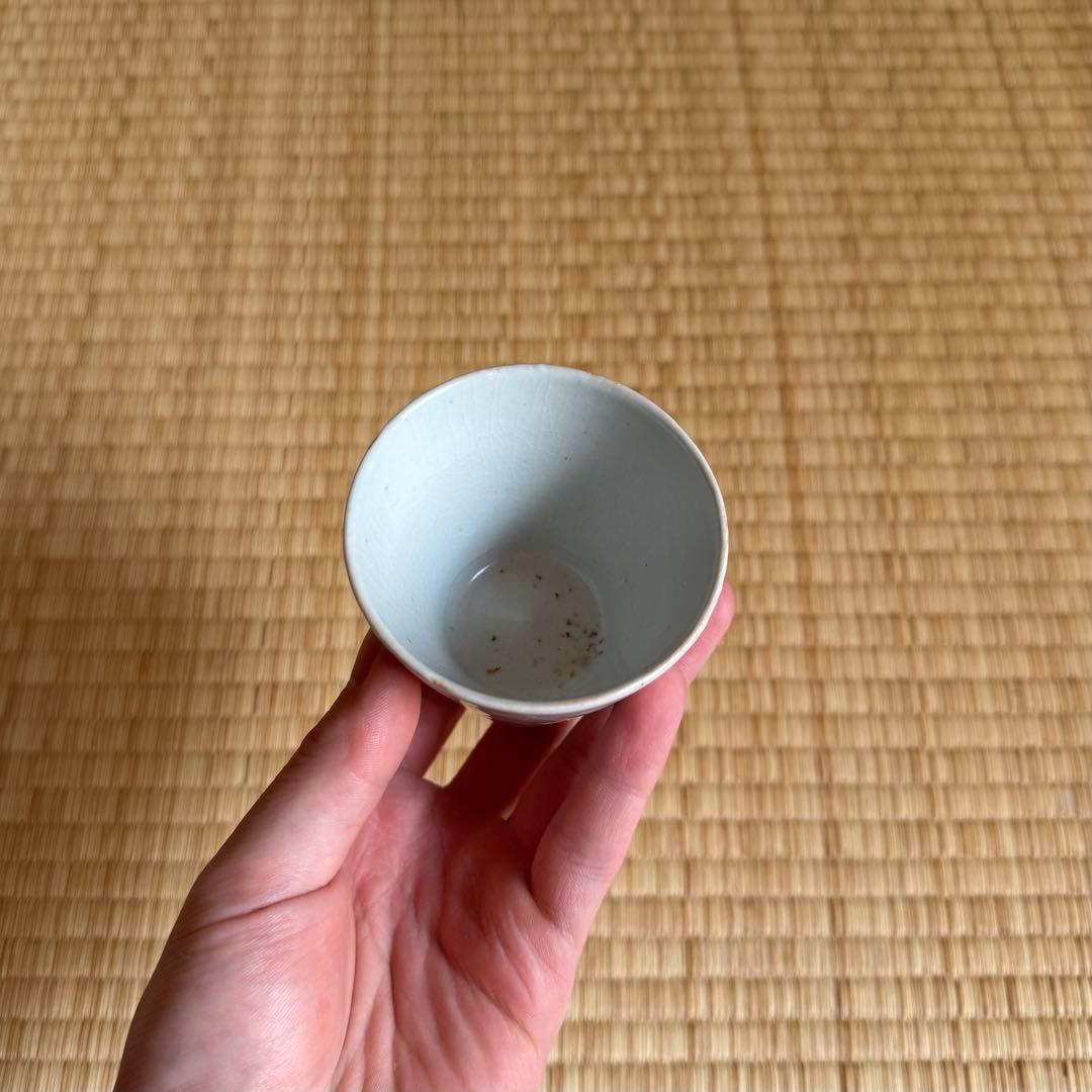古伊万里 染付 檜垣文 蕎麦猪口 江戸時代 古波佐見 古瀬戸 古美術 骨董 民藝
