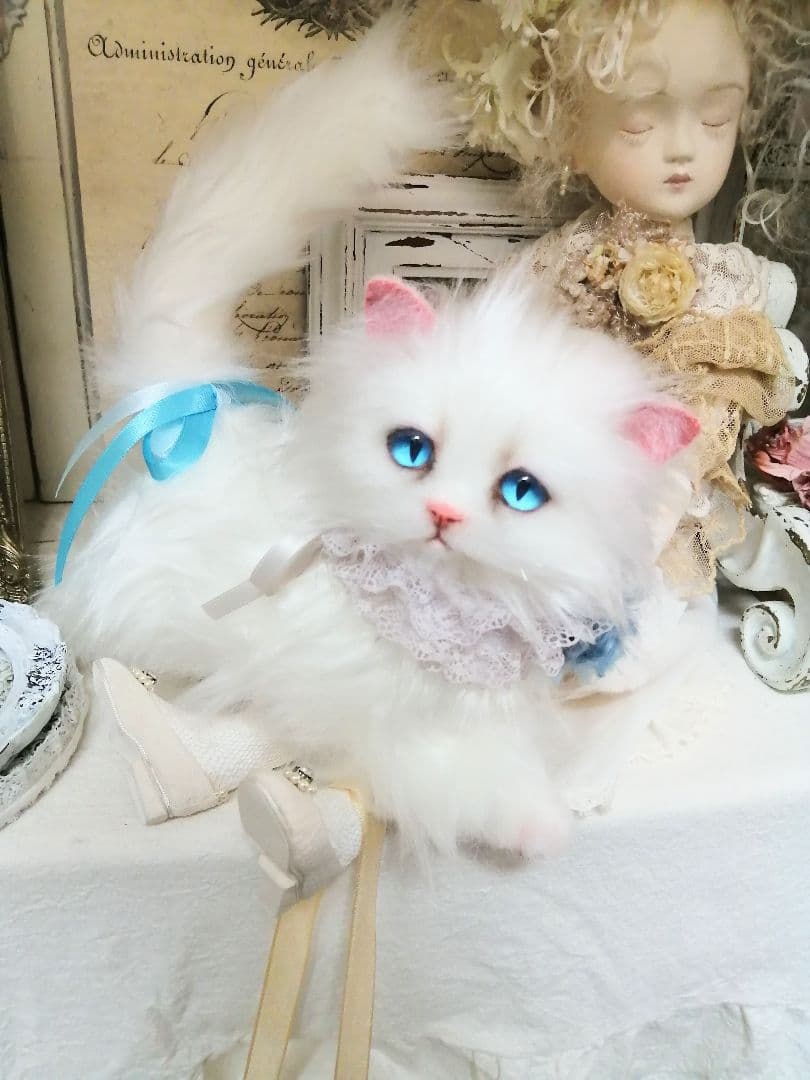 クルトン様❤️オーダー❤️ミゾレ君♡白猫ちゃん♡アートドール♡ぬいぐるみ♡