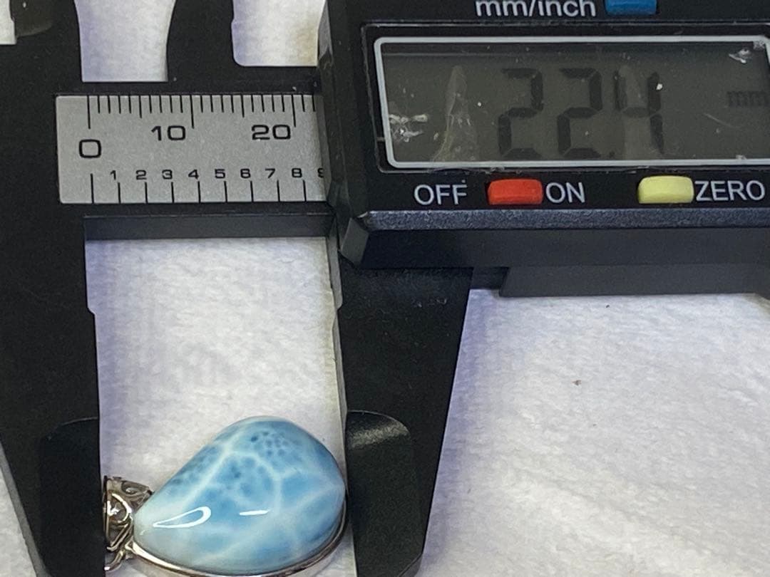 ラリマー　ドミニカ共和国産　高品質　ペンダントトップ　s925シルバー