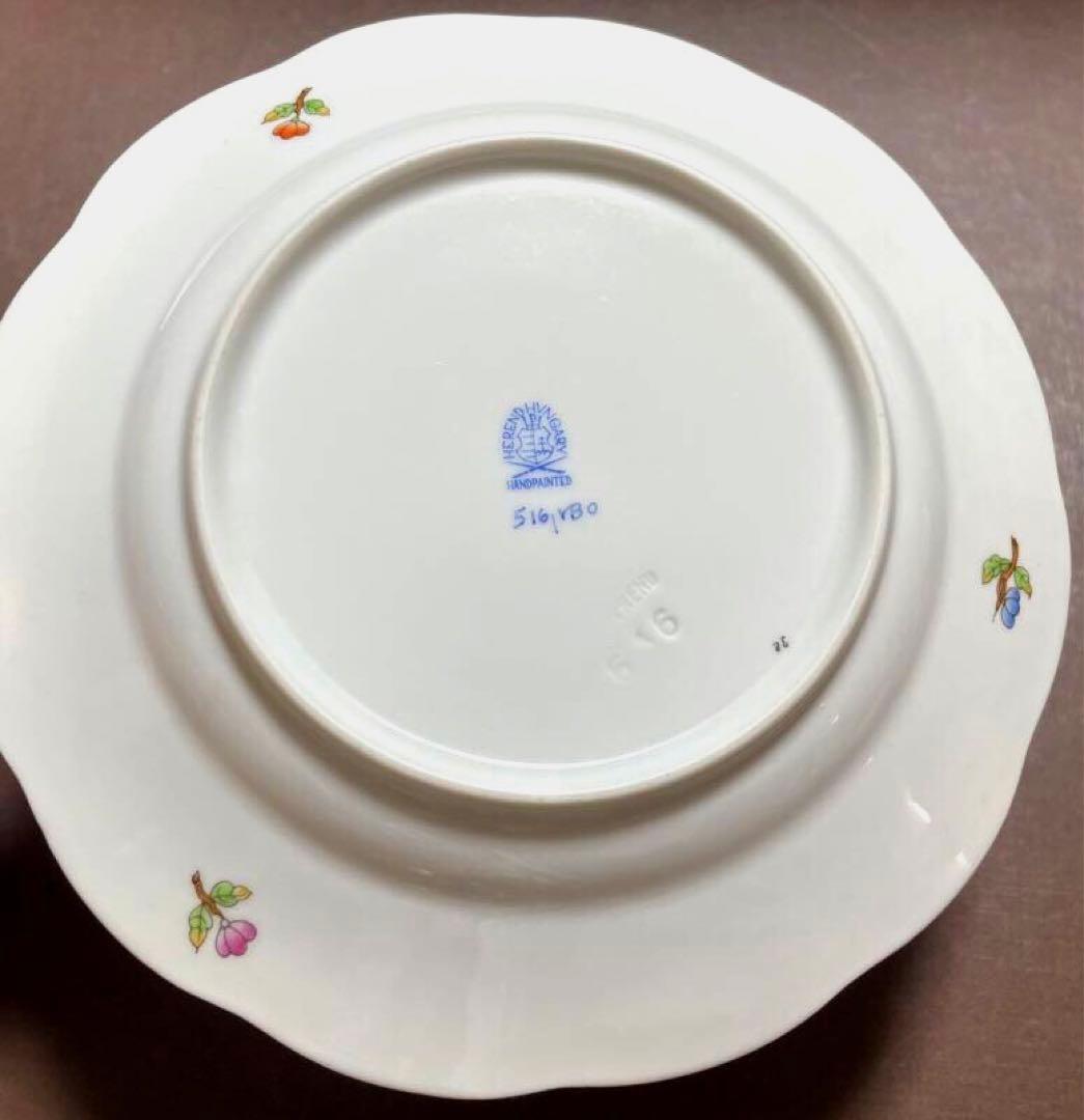HEREND ヘレンドヴィクトリアブーケケーキプレート16.5cm貴重稀少レア