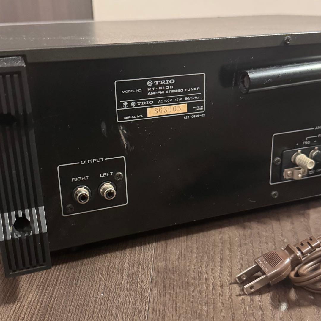 TRIO AM-FM ステレオチューナー KT-8100 ラジオ