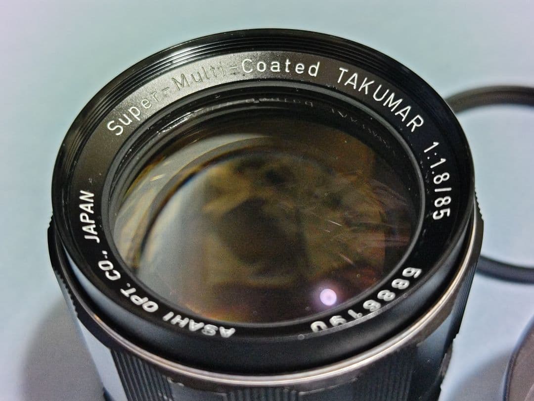 ペンタックス Takumar 85mm F1.8 純正フード付き M42マウント