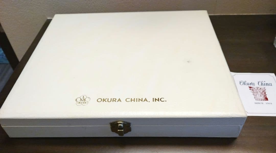 大倉陶園 金蝕バラ 28cm パーティープレート 金縁大皿