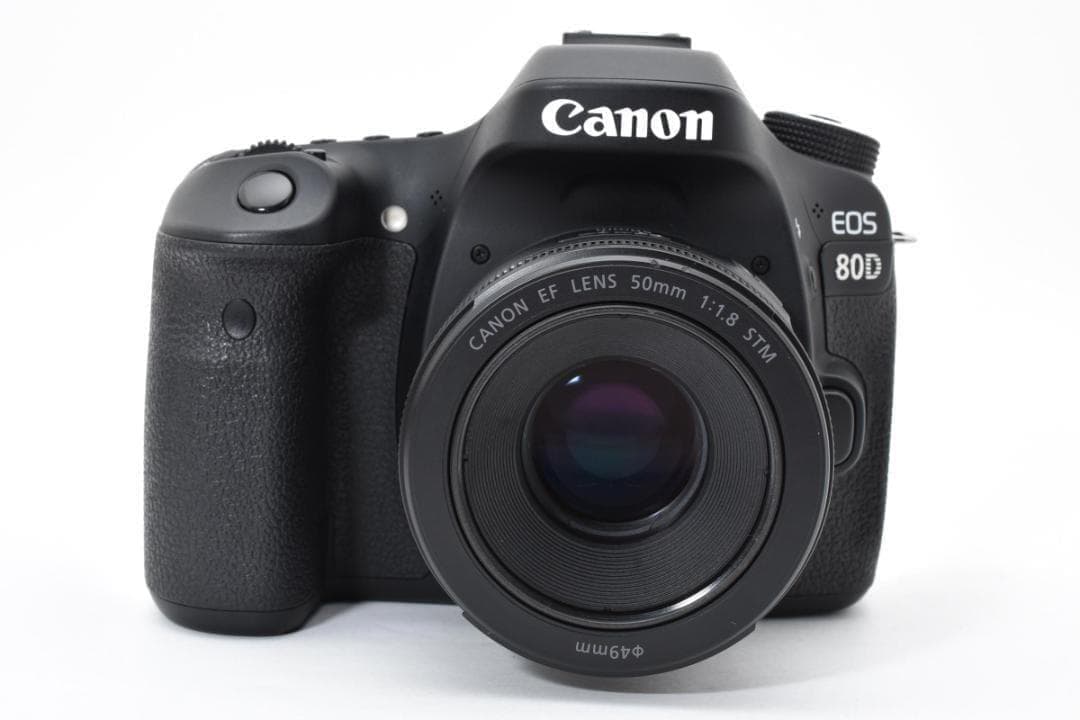 ■美品■ キヤノン　Canon EOS 80D+EF 50mm F1.8 STM
