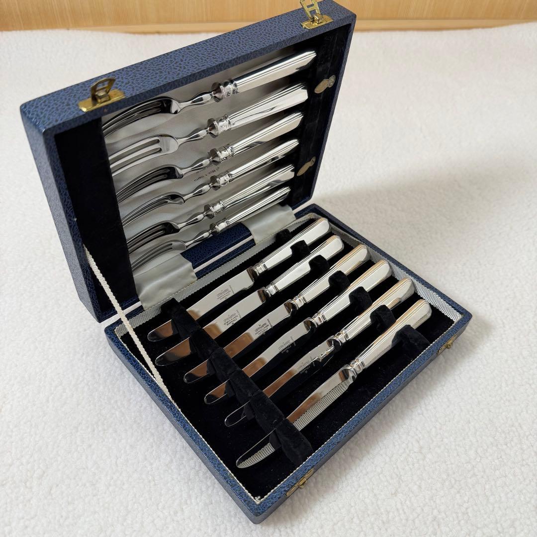 Mappin & Webb 装飾 ナイフ フォーク　12本　セット　箱付き