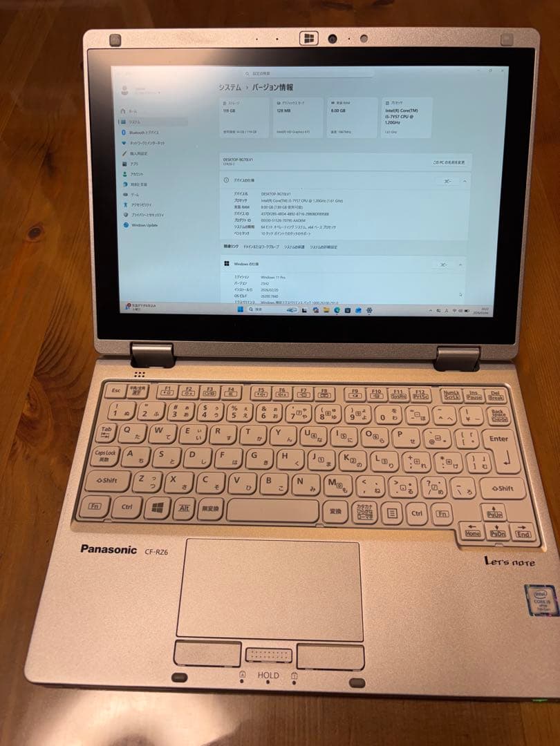 Let's note CF-RZ6 10インチ SSD128 MEM8