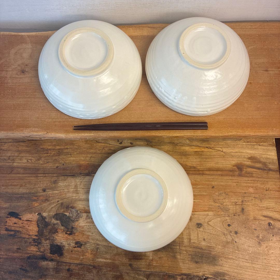 新品　陶器　陶芸作家　煮物鉢3個　727