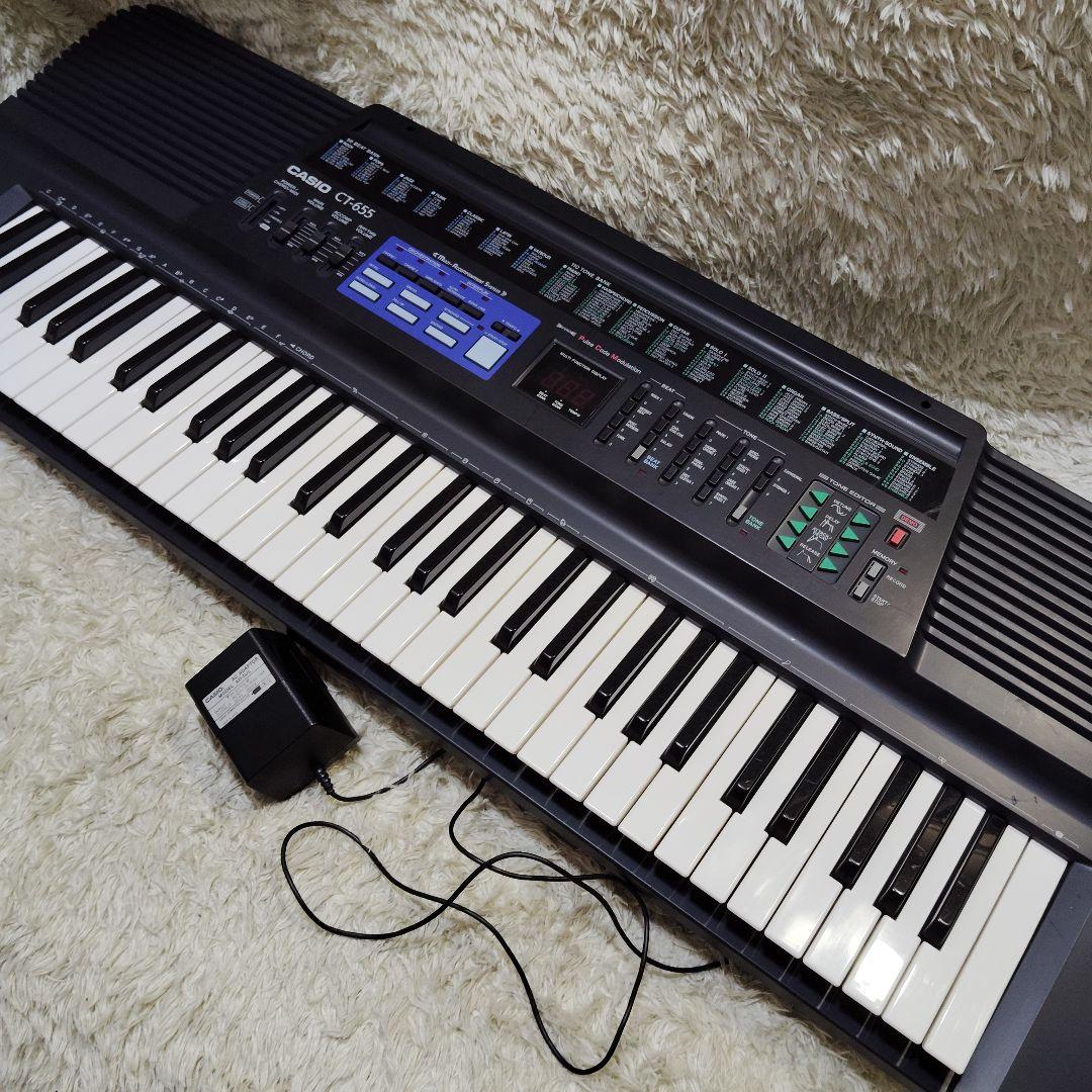 【良品】カシオ トーンバンク CT-655 電子キーボード 61鍵盤 電池