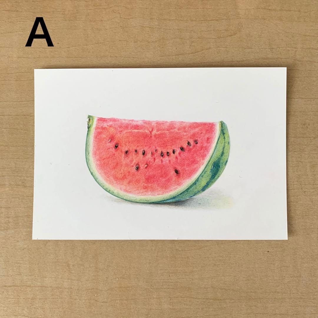 Lです　色鉛筆画　手描き原画　8点