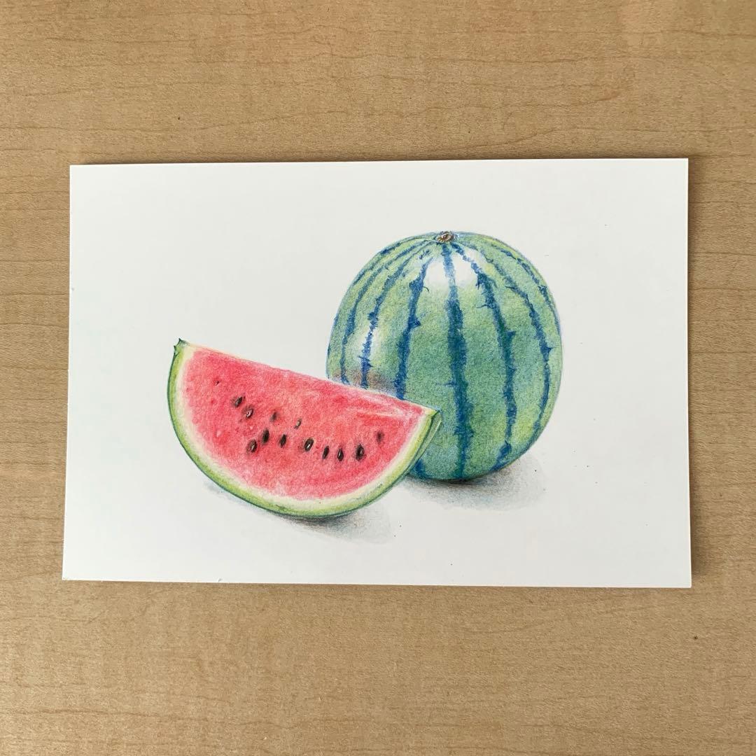 Lです　色鉛筆画　手描き原画　8点