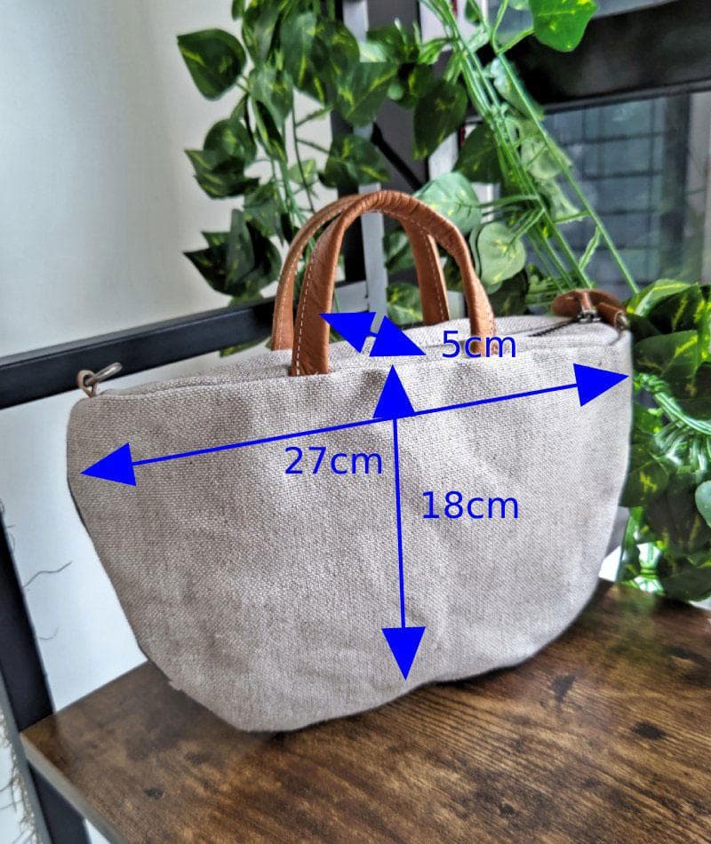 ミナペルホネン/フォレストウェーブ×アネモネ　カーキ/ミニラウンドショ
