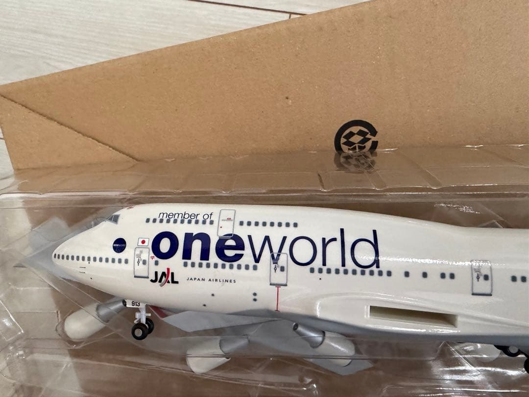 セ*ヤ様 B747-400 JAL one world 1:200 ありがとうジ
