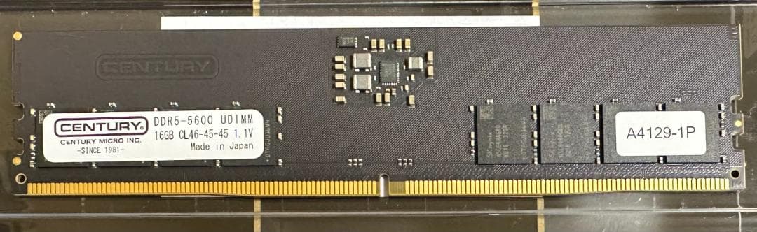 メモリー CENTURY MICRO DDR5-5600 UDIMM 16GB x2 B