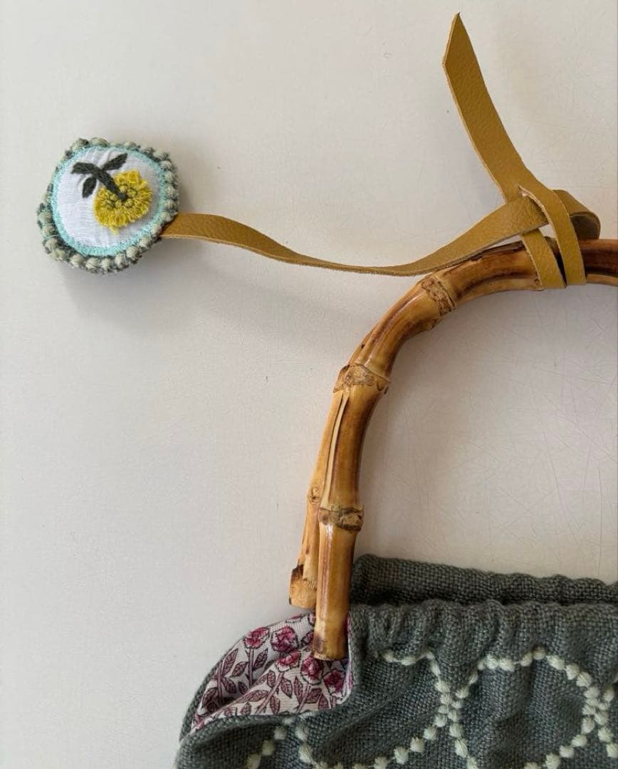 【ハンドメイド/ミナペルホネン】バンブーバッグ　タンバリン他