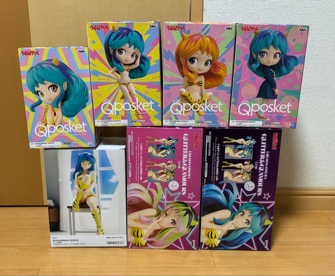 うる星やつら　ラム フィギュア 7体セット　qposket glitter