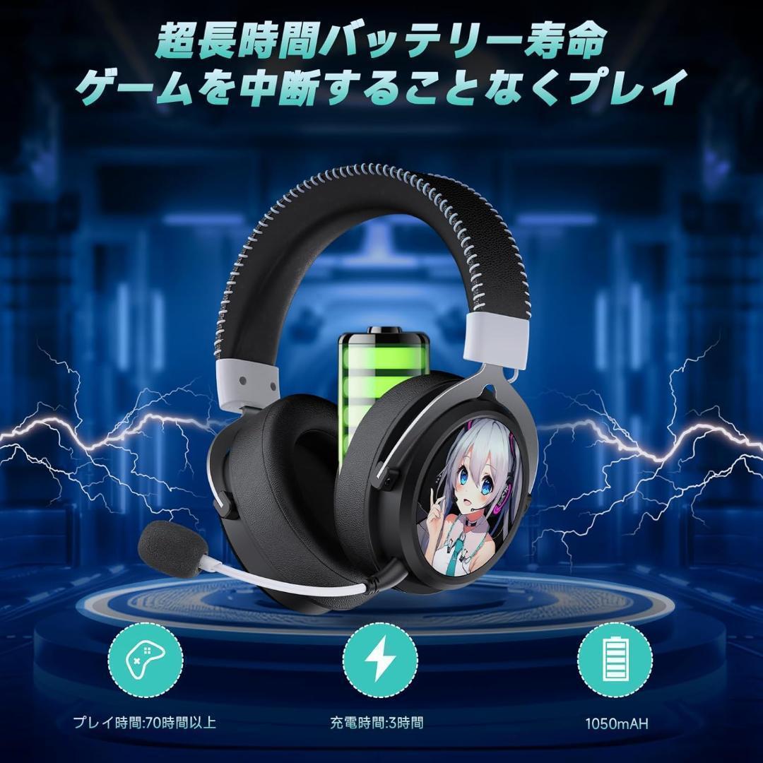 【新品】ゲーミングヘッドセット ワイヤレス PS5/PC/Switch対応