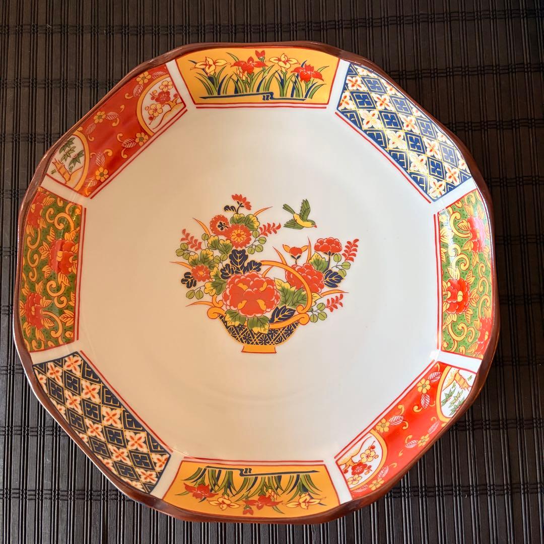 【未使用品】有田焼 仁祥窯 古伊万里金彩 料理揃 2点 中鉢 大皿大鉢 盛り鉢