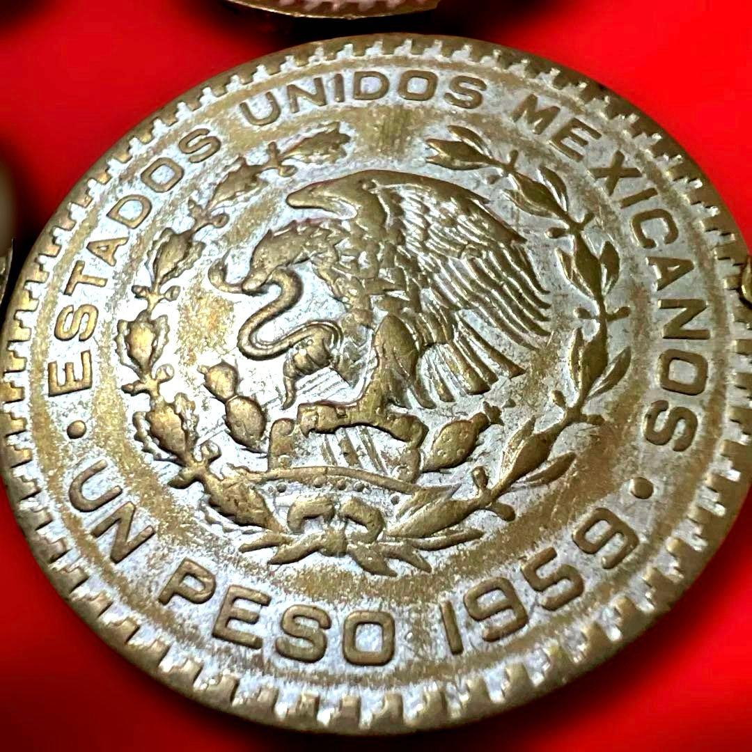 【銀貨】メキシコ合衆国 1ペソ銀貨 ホセ・マリア・モレロス記念銀貨　4枚セット