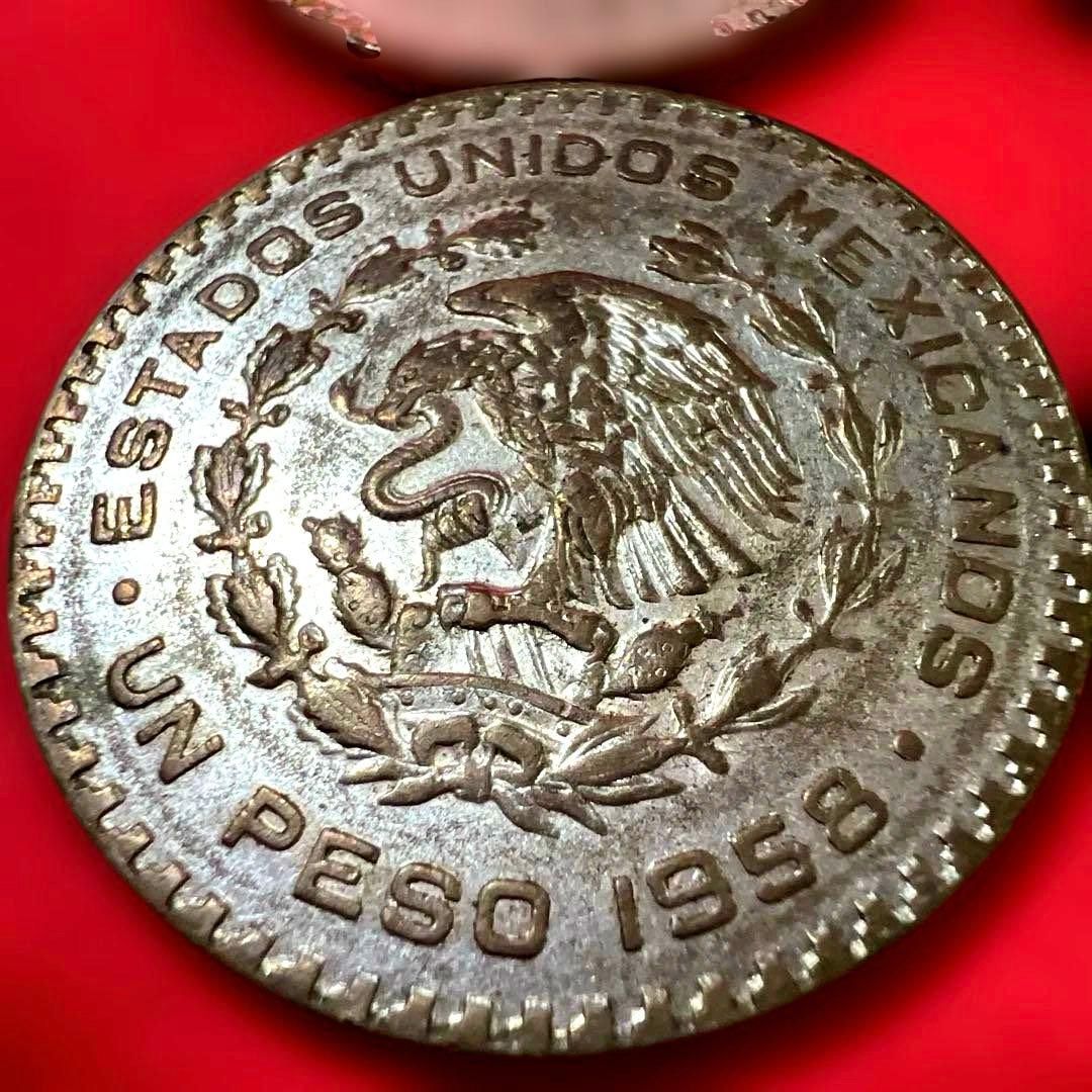 【銀貨】メキシコ合衆国 1ペソ銀貨 ホセ・マリア・モレロス記念銀貨　4枚セット