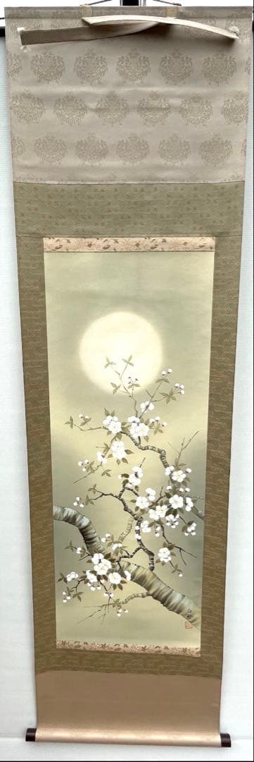 煙*ん様 松浦白鈴 掛軸 三幅対 【名月】【朧月】【宵月】共箱付