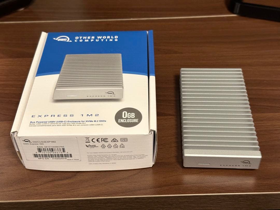 【美品】OWC Express 1M2 USB4 40Gbps SSDケースのみ