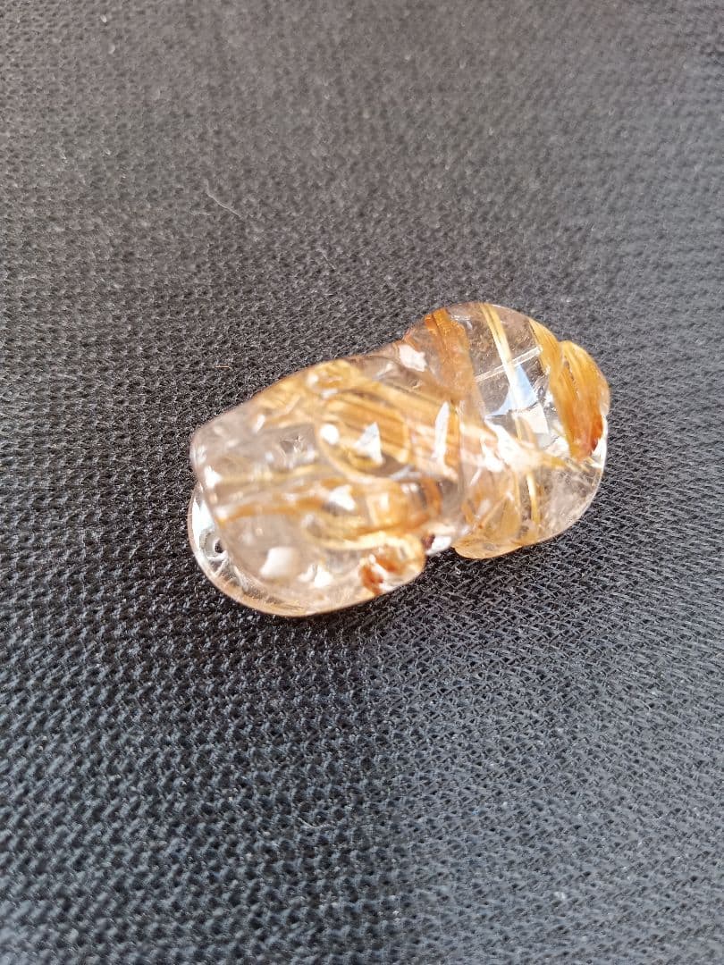 最高級☆財運の象徴☆タイチンルチルの貔貅☆パワーストーン☆ヒキュウ
