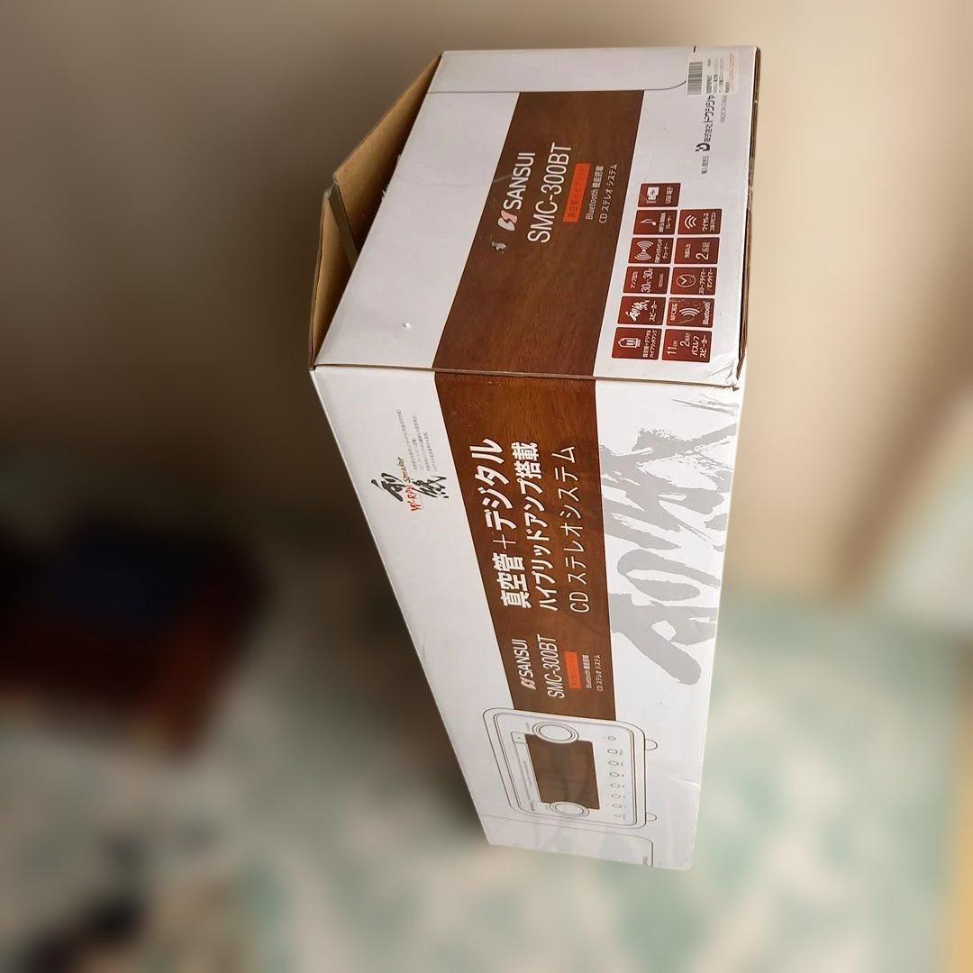 SANSUI 真空管ハイブリッドアンプ搭載SMC-300BT ブラウン