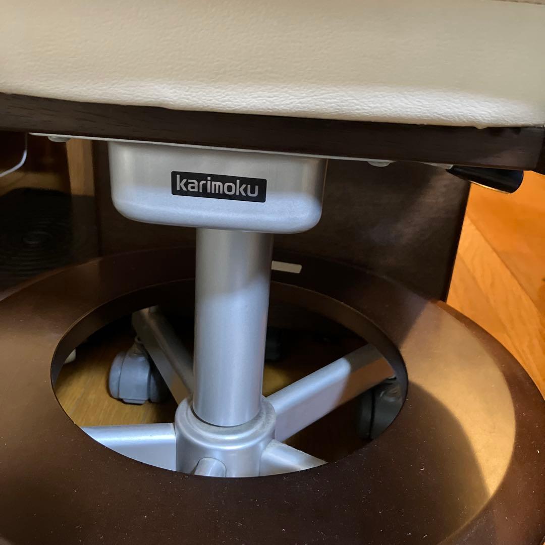 karimoku カリモク家具 デスクチェア 昇降式 キャスター付き