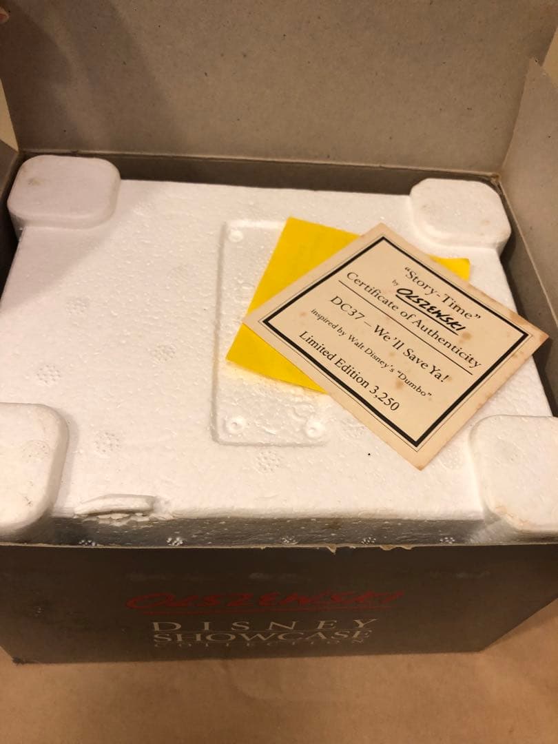 未使用　ディズニー　オルショウスキー　ダンボ　廃盤品