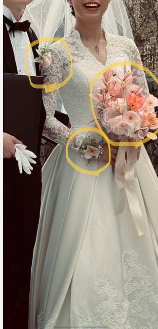 ブーケ 結婚式 ウエディングブーケ 前撮り おしゃれ　3点セット