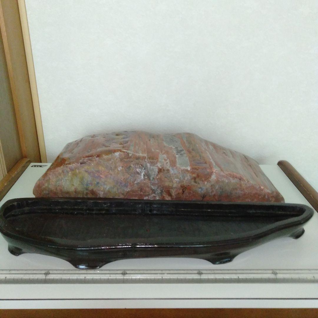 赤玉石　珪化木　大型　ジャスパー　台付き１個