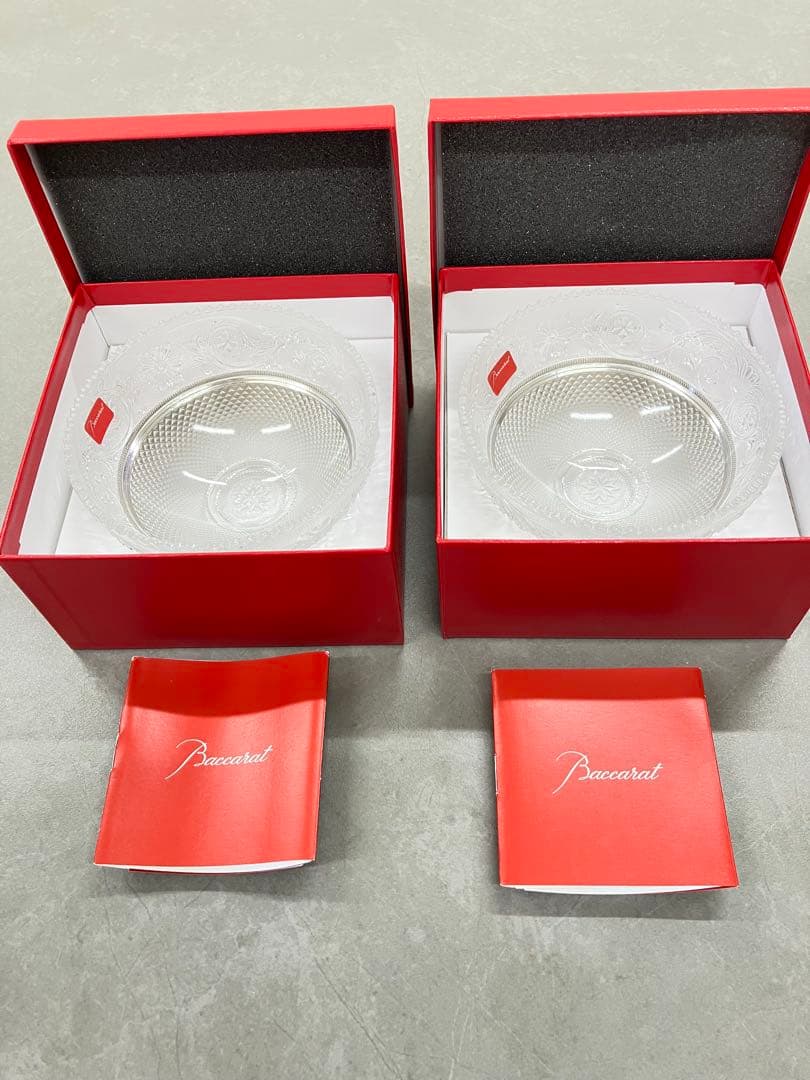 未使用品 Baccarat サラダボウル 2個セット シール有