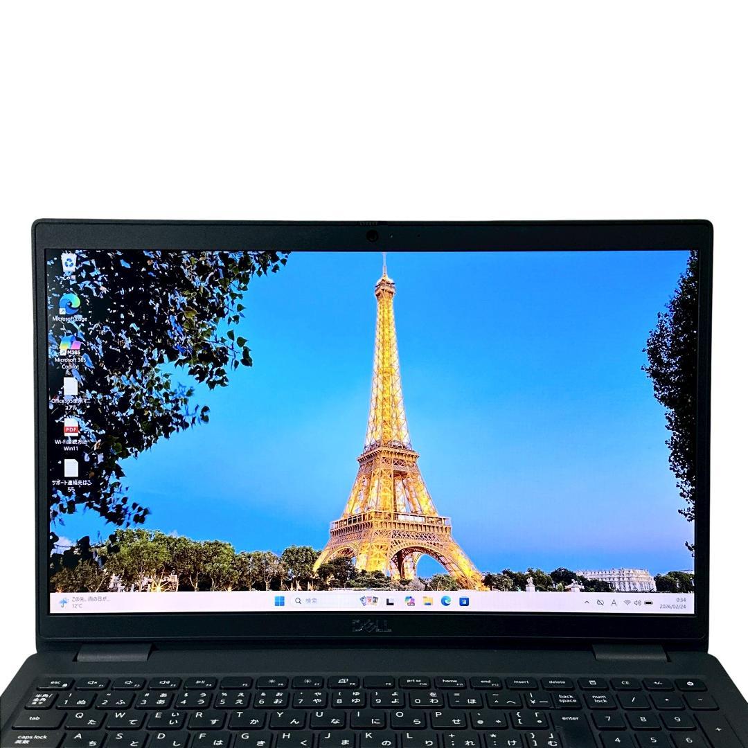 【バッテリほぼ新品】デル i5 16GB SSD256G ノートパソコン 832