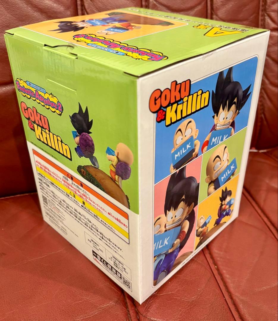 ドラゴンボール　一番くじ　A賞 孫悟空＆クリリン 牛乳配達フィギュア