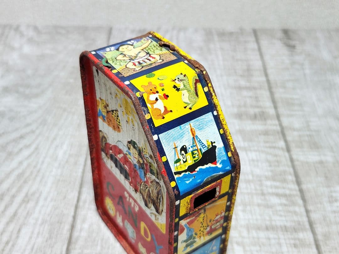 サクマ ドロップス 空き缶 8ミリカメラ風 昭和レトロ 当時物