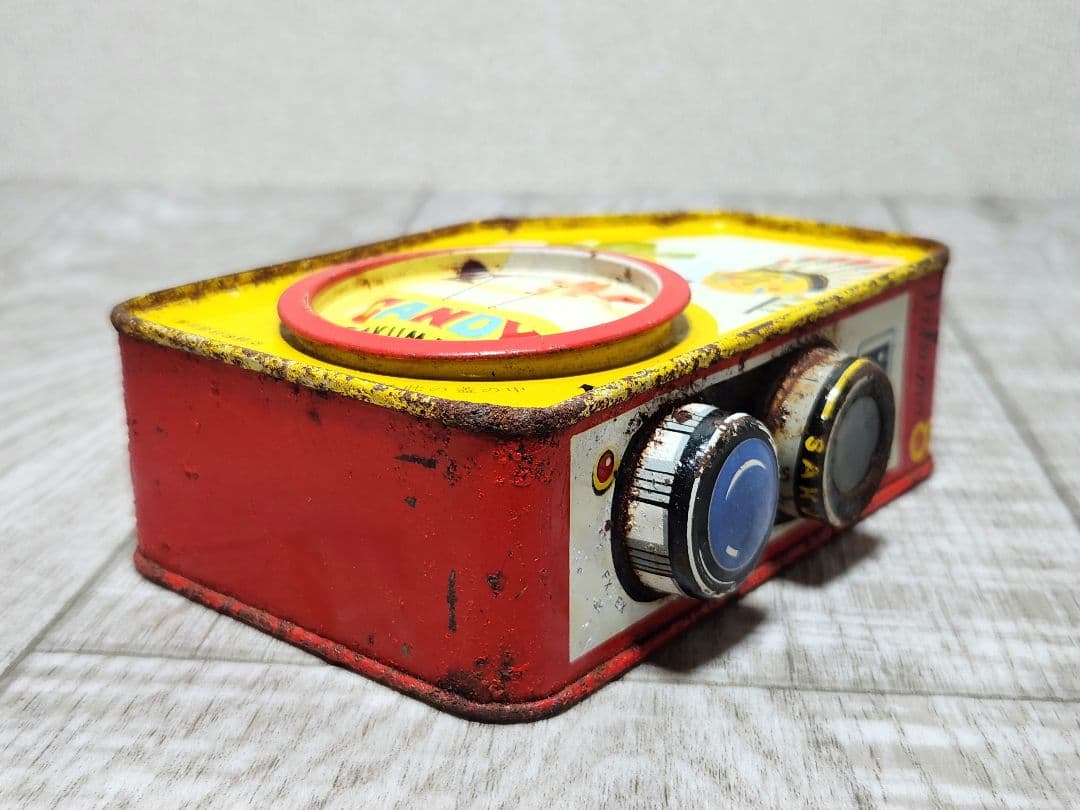 サクマ ドロップス 空き缶 8ミリカメラ風 昭和レトロ 当時物