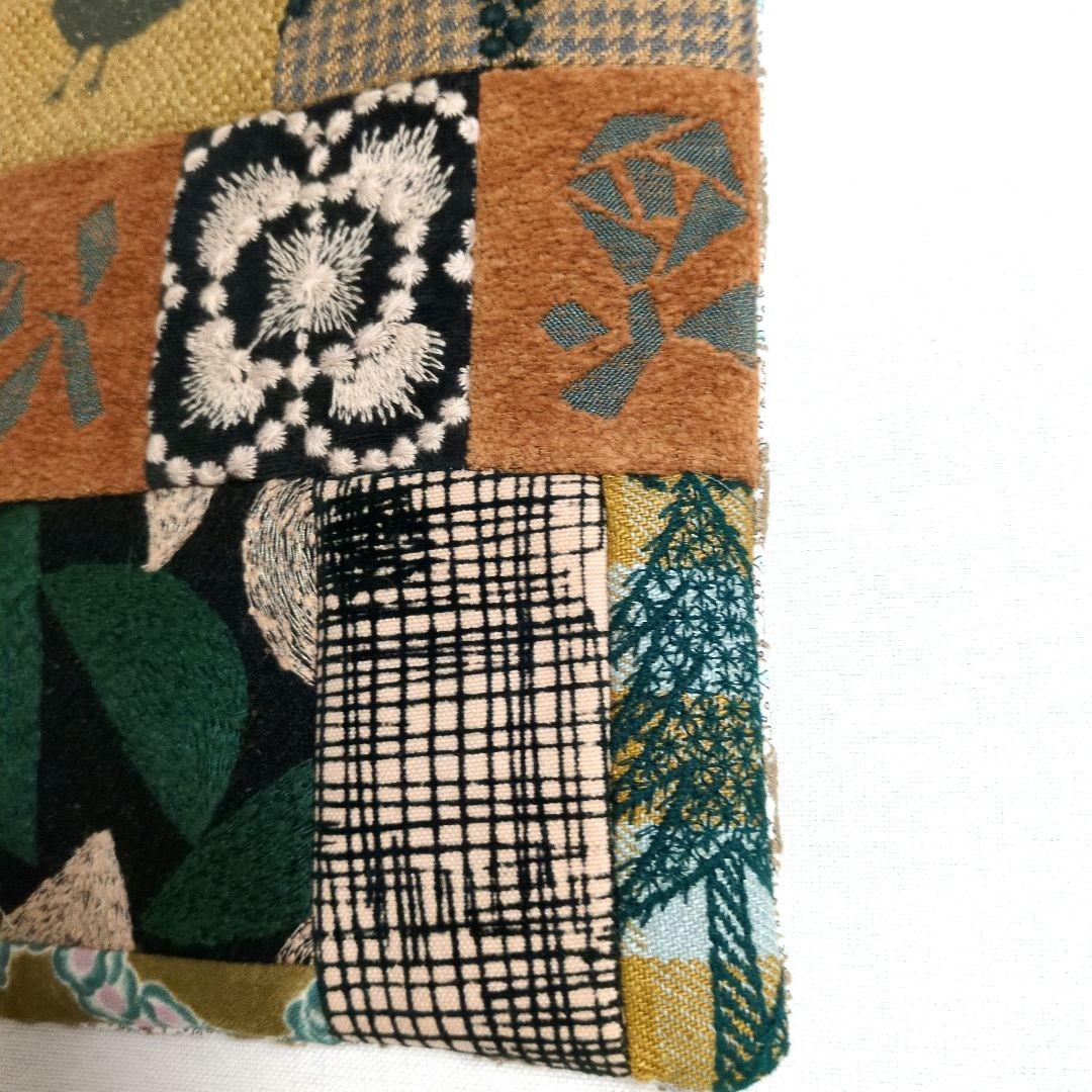 ミナペルホネン　ハンドメイド 秋色マチ無し両面バッグ✨