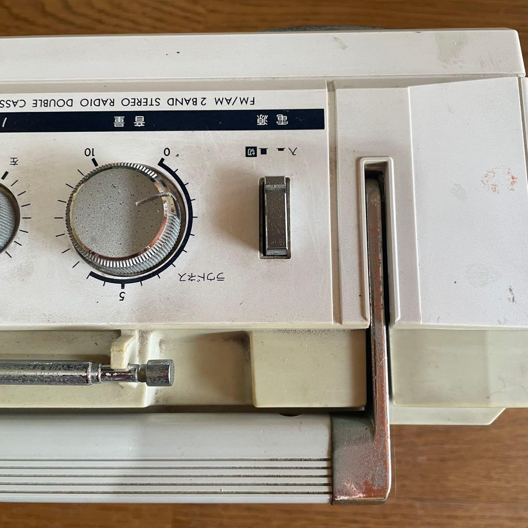 SANYO WMR-D25 サンヨー ダブルラジカセ カセットデッキ ホワイト