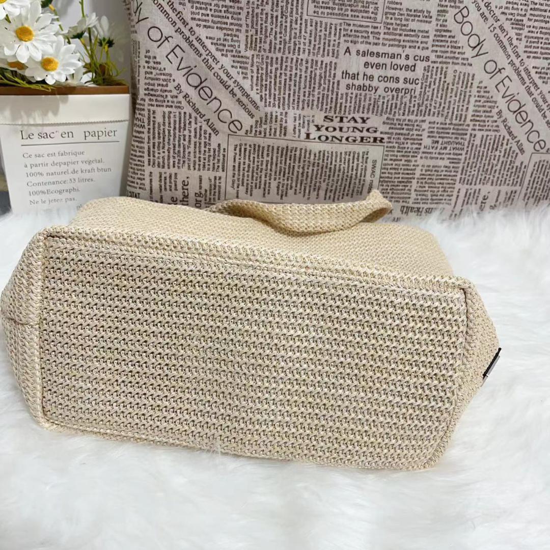 PRADA プラダ ラフィア トートバッグ トートバッグ*41×31×15cm