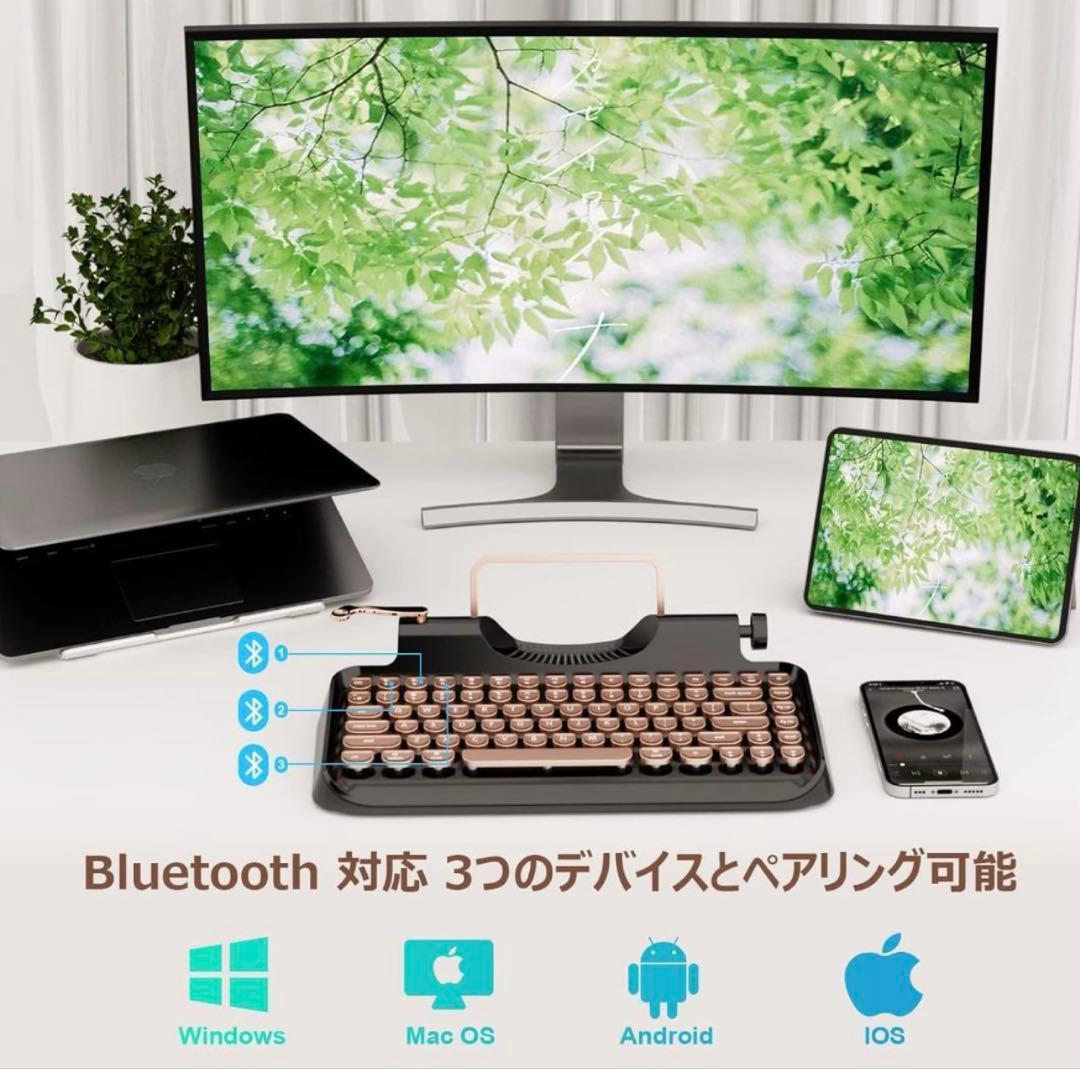 KnewKey レトロタイプライター風キーボード