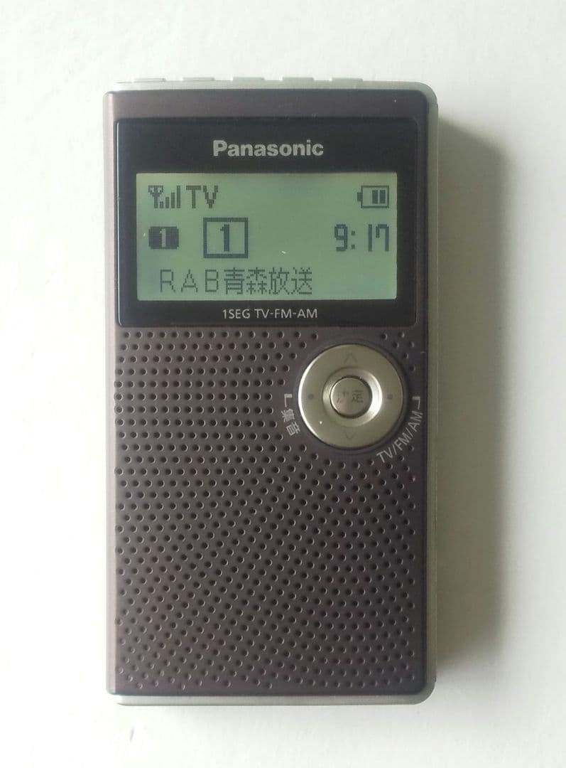 Panasonic ワンセグ TV-FM-AM 3バンドレシーバー 取扱説明書付