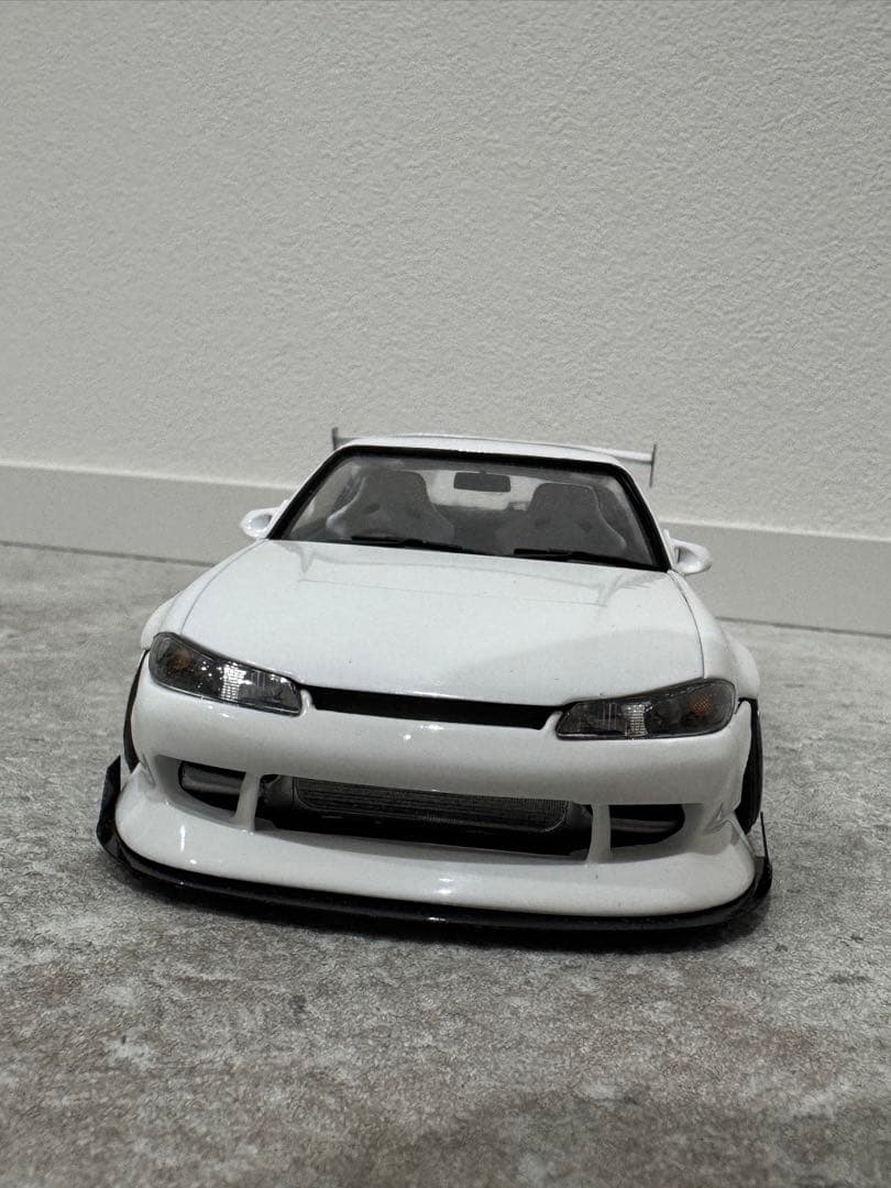 S15シルビア プラモデル完成品 オリジン(雷神)エアロ BCLウィング 深リム