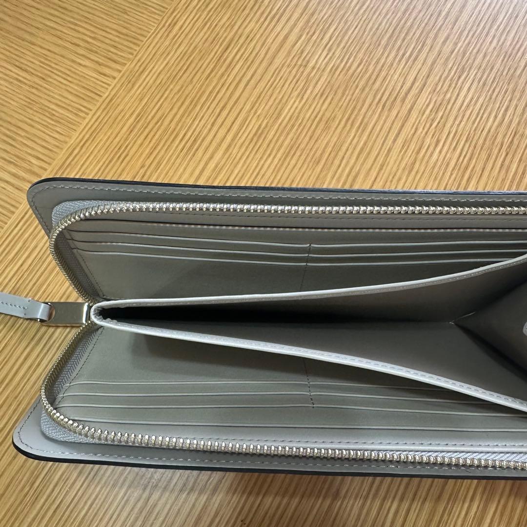 土屋鞄製造所 長財布 ファスナーロングウォレット アイボリー セミマット